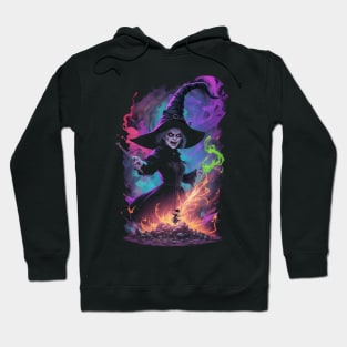 Witch casting a spell Hoodie